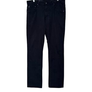 AG Adriano Goldschmied  Navy Blue Everett Slim Straight Chino Pants Mens 34 x 32